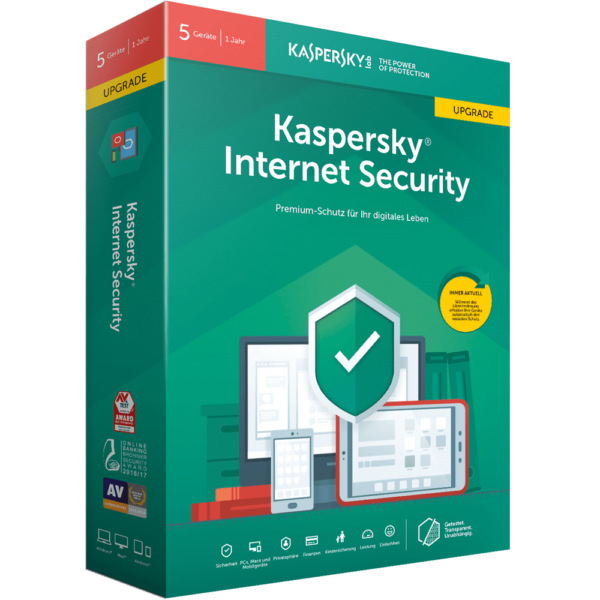 Kaspersky Internet Security 2023 Upgrade 5 Geräte 2 Jahre