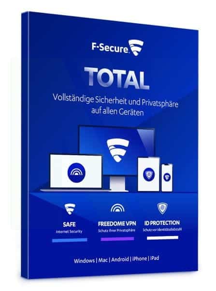 F-Secure Total Security & VPN 3 Geräte / 1 Jahr