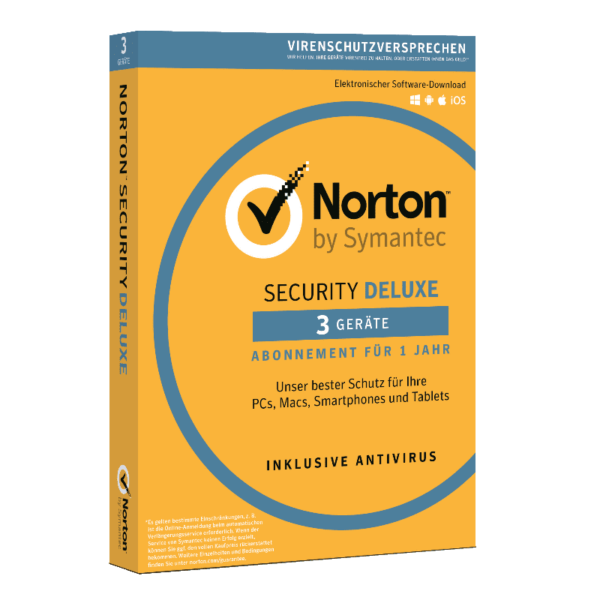Symantec Norton Security Deluxe 3.0 3 Geräte 2 Jahre