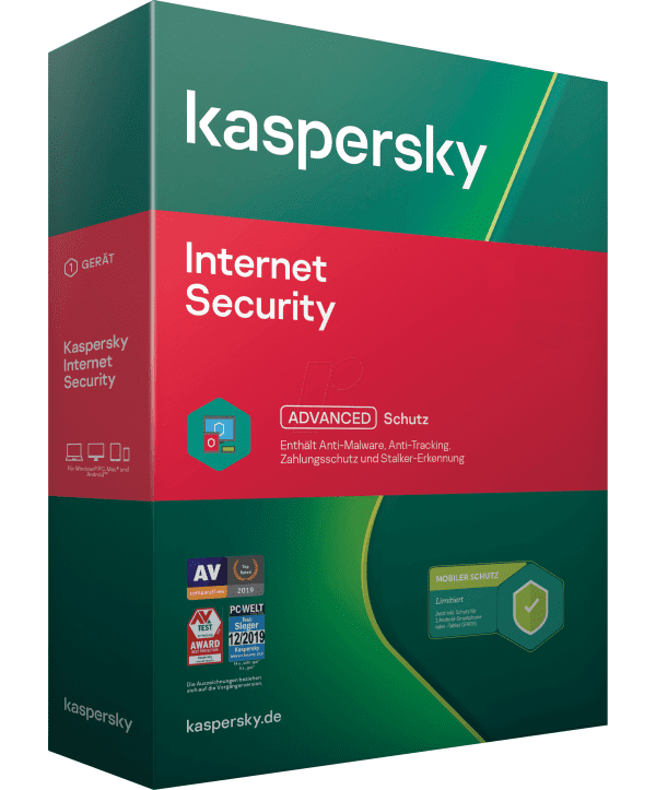 Kaspersky Internet Security 1 Gerät / 2 Jahre