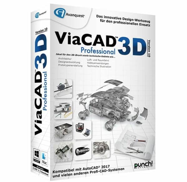 ViaCAD 3D Version 10 Professional [Win/MAC] Windows